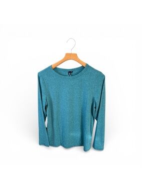Automet Teal Long Sleeve Crewneck Top Medium NWT